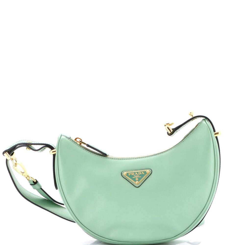 Prada Arque Half Moon Hobo Leather #226835P24B